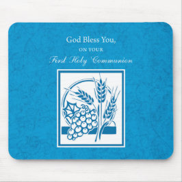 Erste Kommune, Weizen, Trauben blau Mousepad