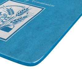 Erste Kommune, Weizen, Trauben blau Schneidebrett