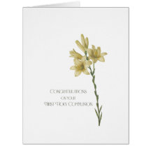 Erste Kommunion Card mit Bild von Lily durch Redou