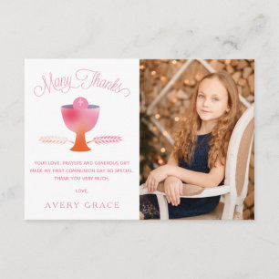 Erste Kommunion danken Ihnen zu kardieren, Dankeskarte