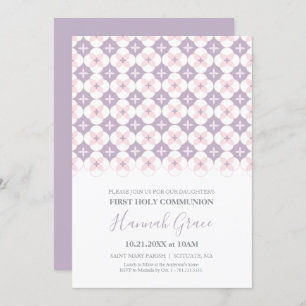 Erste Kommunion Einladung Mädchen 1. Kommunion