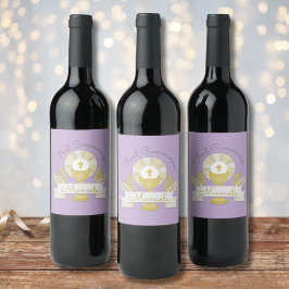 Erste Kommunion, erste Kommunion von Lila Weinetikett