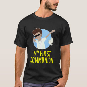 Erste Kommunion Jungen Heilige 1. Kommunion Afric T-Shirt
