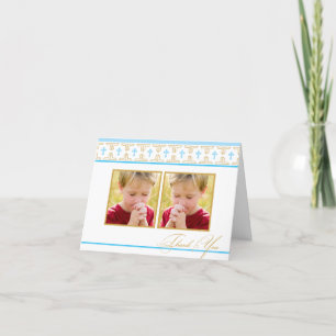 Erste Kommunion, Weihnachten   Foto Vielen Dank Dankeskarte