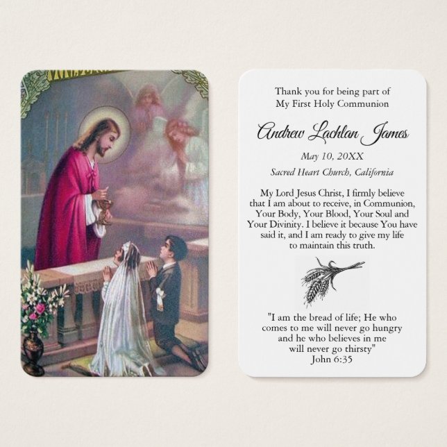 Erste Kommunionengebete | Junge & Mädchen 2 (Vorne & Hinten)