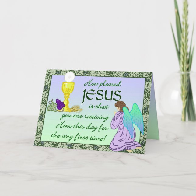 Erste Kommunionskarte Karte (Vorderseite)