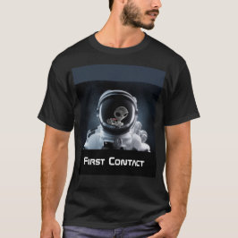 Erste Kontaktaufnahme mit dem Astronauten und der T-Shirt
