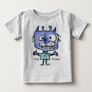 Erste Kontaktperson: Blue Alien #22 Baby T-shirt