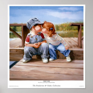 Erste Kuss Print Poster