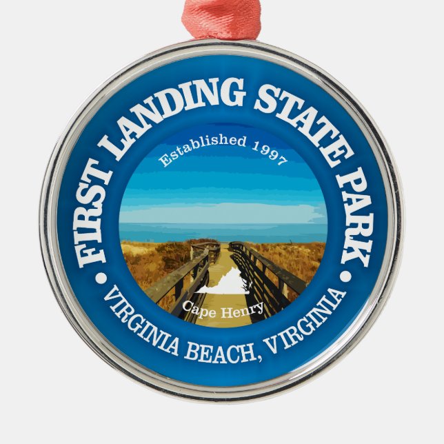 Erste Landung SP Ornament Aus Metall (Vorne)