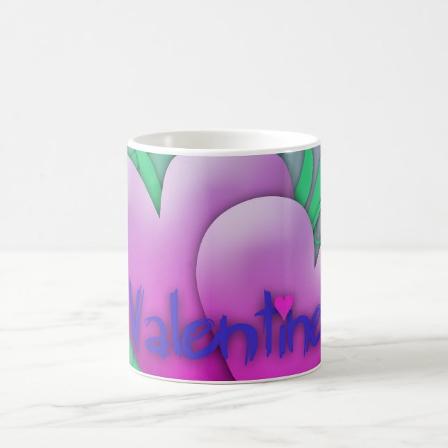Erste Liebe 2 Herzlichen Glückwunsch Valentinstag  Tasse (Mittel)