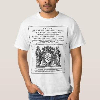 Erste Liste der von Kirche und Staat 1744 verboten T-Shirt