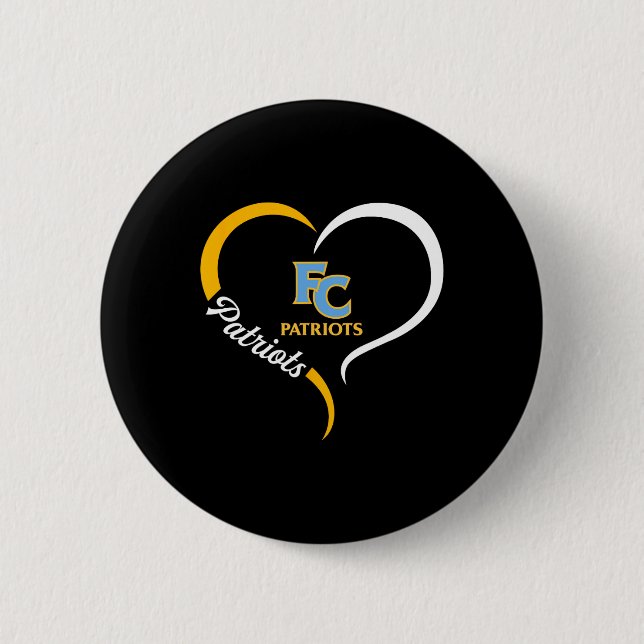 Erste Logokombination für koloniale Patrioten Halb Button (Vorderseite)