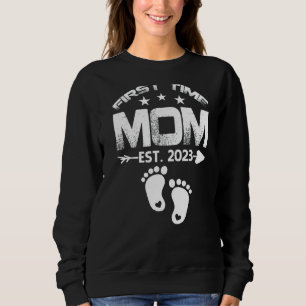 Erste Mama 2023 Vatertag als Baby Sweatshirt