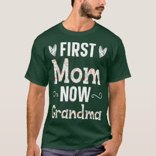 Erste Mama jetzt Oma Baby Announcement Gender Rev. T-Shirt