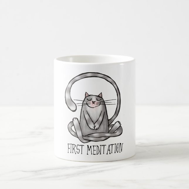 erste Meditation Kaffeetasse (Mittel)