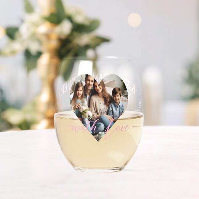 Erste Mütter als Großmutter | Benutzerdefiniertes  Weinglas Ohne Stiel (Insitu (Hochzeit))