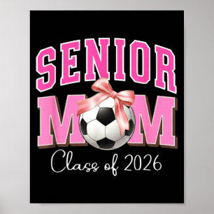 Erste Mutter Klasse 2026 Fußball rosa Schleife Des Poster