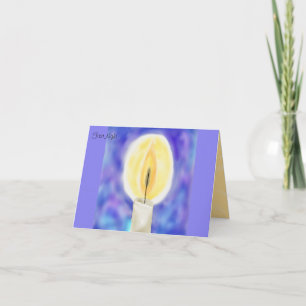 Erste Nacht Hanukkah Card Feiertagskarte