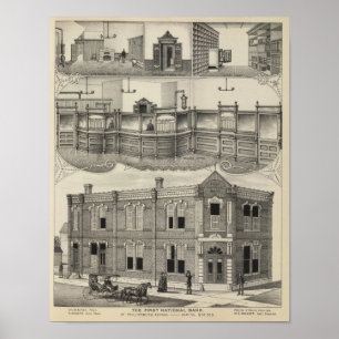 Erste Nationalbank Phillipsburg, Kansas Poster