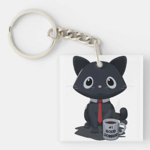 Erste Nummer Guter Jobber Kater Schlüsselanhänger