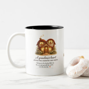 Erste Oma-Tasse, Geschenk für die neue Oma Zweifarbige Tasse