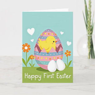 Erste Oster-Baby-Vogel-Ei-Karte Karte