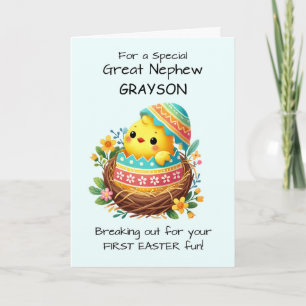 Erste Ostern Große Nephew Ostern Kicherbruch Karte