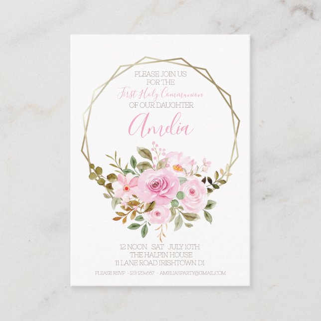 Erste Party Einladung der Heiligen Kommune (Vorderseite)