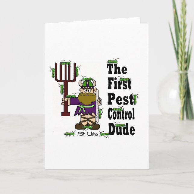 Erste Pest Kontrolle Typ St. Urho's Day Card Karte (Vorderseite)