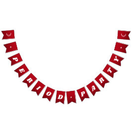 Erste Phase Niedlicher dunkler Groovy Lettering Wimpelkette