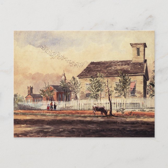 Erste Presbyterianische Kirche Houston, TX Postcar Postkarte (Vorderseite)