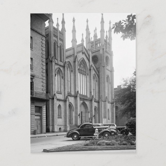 Erste Presbyterianische Kirche, New Orleans, 1930e Postkarte (Vorderseite)