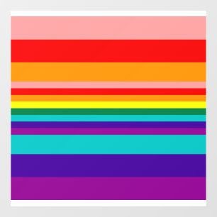 Erste Rainbow-Pride-Flagge  Fensteraufkleber