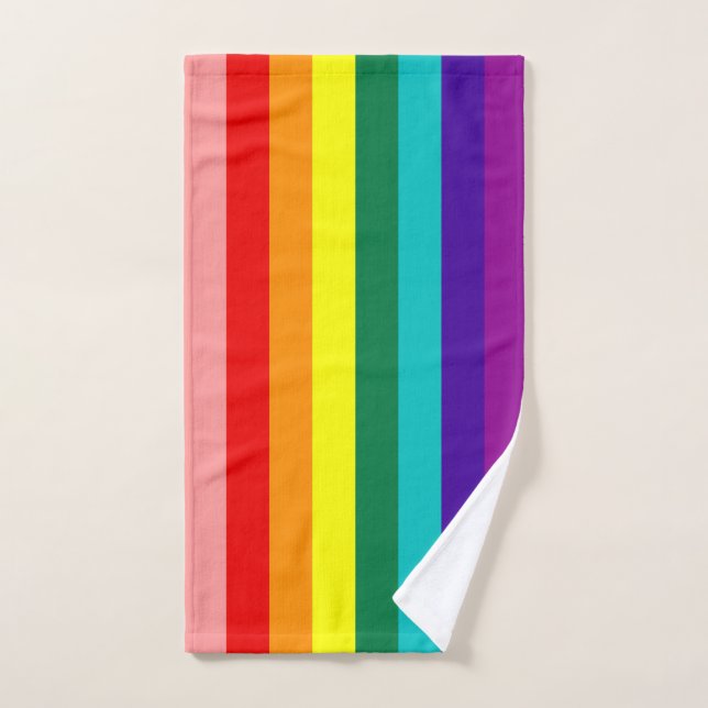 Erste Rainbow-Pride-Flagge Handtuch (Handtuch)