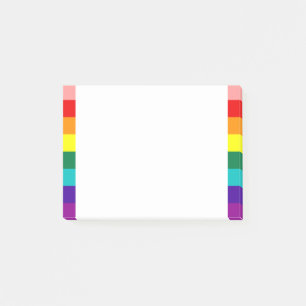 Erste Rainbow-Pride-Flagge Post-it Klebezettel