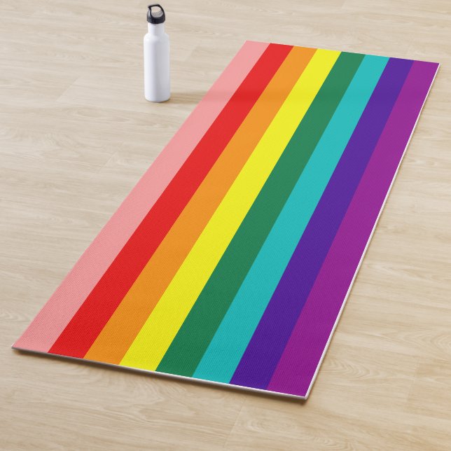Erste Rainbow-Pride-Flagge Yogamatte (Beispiel)
