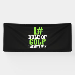 Erste Regel des Golfs Banner