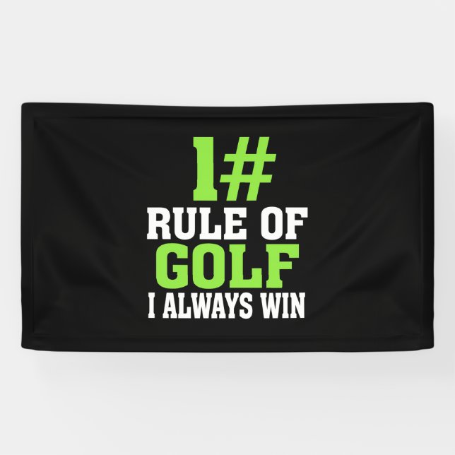 Erste Regel des Golfs Banner (Horizontal)