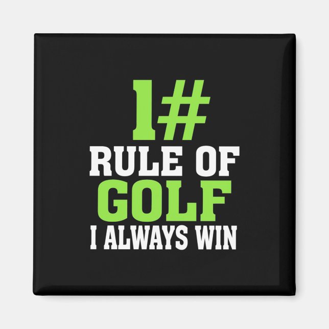 Erste Regel des Golfs Magnet (Vorne)