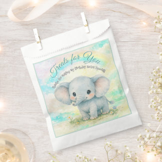 Erste Regenbogen-Geburtstagsfeier Baby Elefant Jun Geschenktütchen