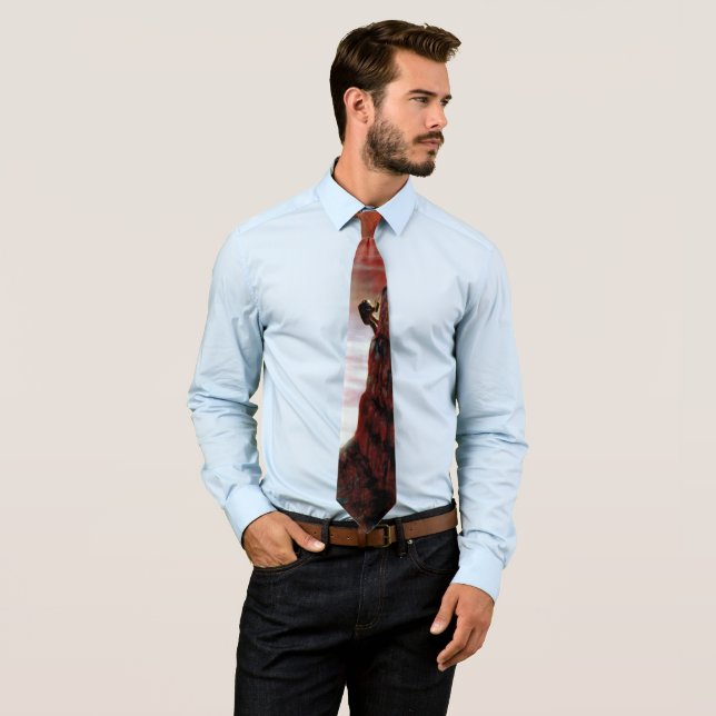 Erste Reise der NASA zum künstlerischen Konzept de Krawatte (Beispiel)