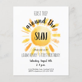 Erste Reise des Haushalts um die Sun-Party Einladu