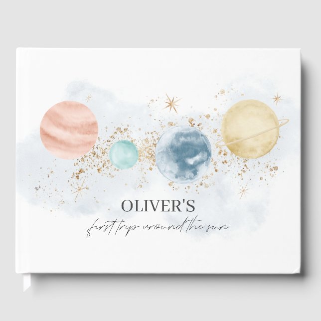 Erste Reise durch das Gästebuch Sun Birthday (Vorderseite)