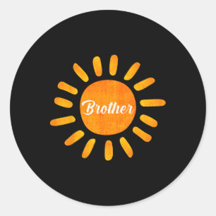 Erste Reise durch die sonnige Familienferien Runder Aufkleber