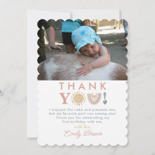 Erste Reise rund um das Sun Boho 1. Geburtstag Fot Einladung