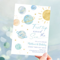Erste Reise rund um den Sun Blue Space Geburtstag