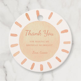 Erste Reise rund um den Sun Gastgeschenk Tag Geschenkanhänger