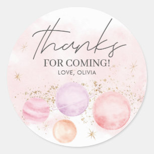 Erste Reise rund um die Sun-Geburtstagsaufkleber Runder Aufkleber