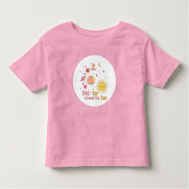 Erste Reise um das Sun Girl 1st. Geburtstagsfeier Kleinkind T-shirt